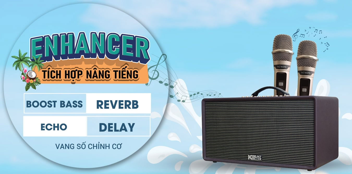 Loa k&eacute;o Karaoke bluetooth di động Acnos Flac 36 gi&aacute; rẻ nhất