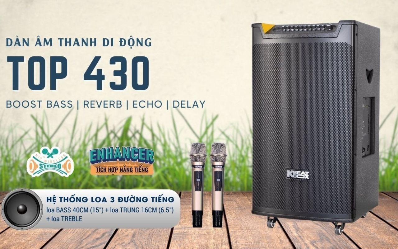 Loa Karaoke Acnos TOP 430 ch&iacute;nh h&atilde;ng gi&aacute; rẻ nhất