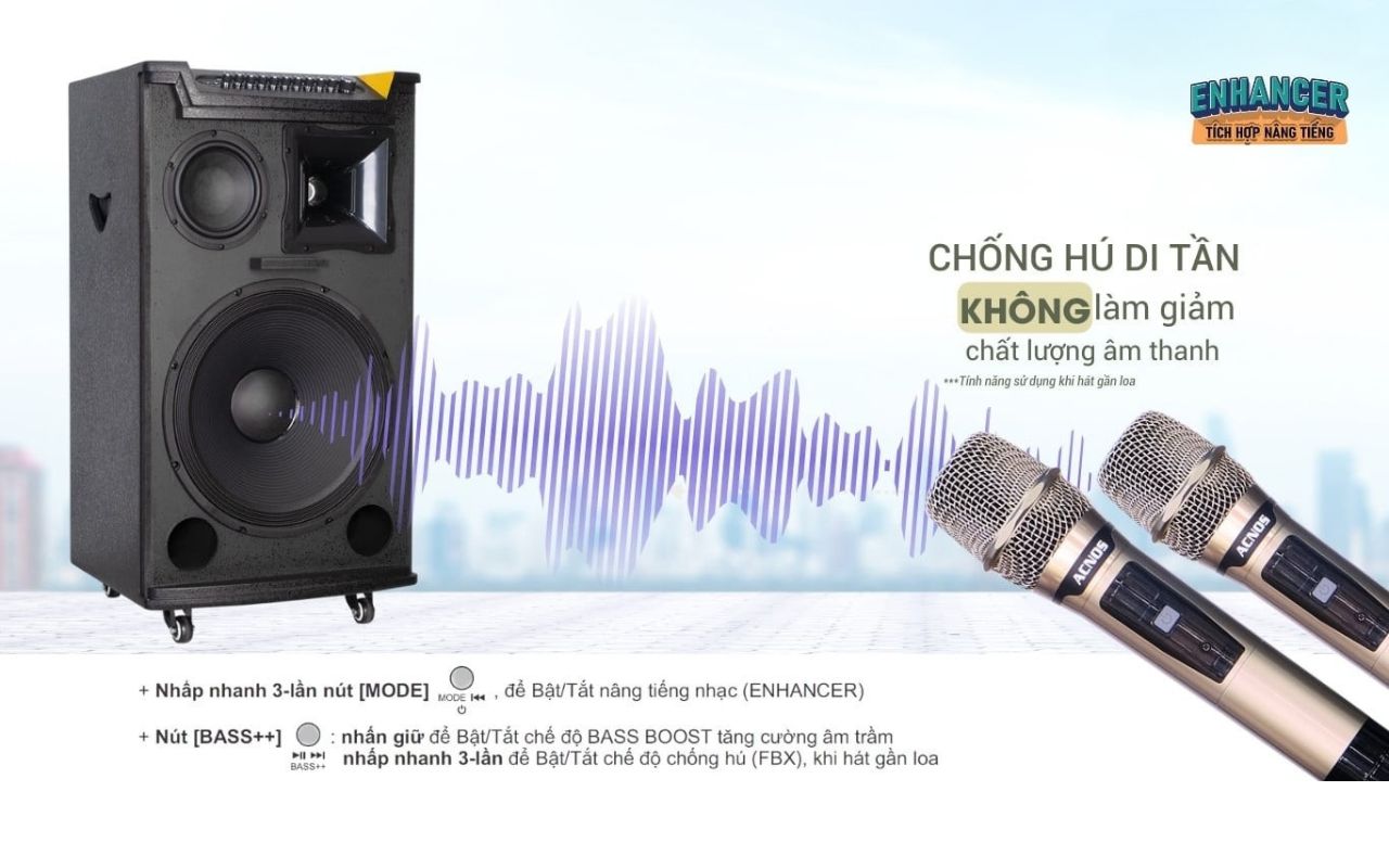 Loa Karaoke Acnos TOP 430 ch&iacute;nh h&atilde;ng gi&aacute; rẻ nhất