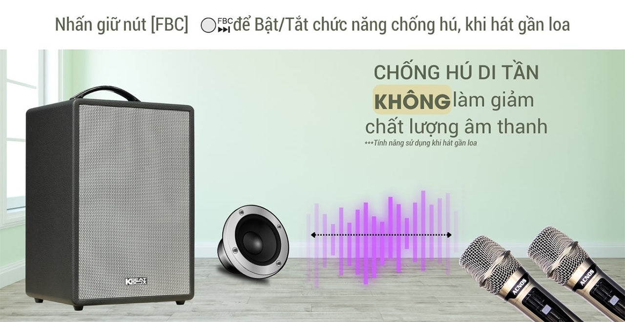 Loa kéo Karaoke Bluetooth di động Acnos SoncaMedia CS210Q chính hãng giá rẻ nhất