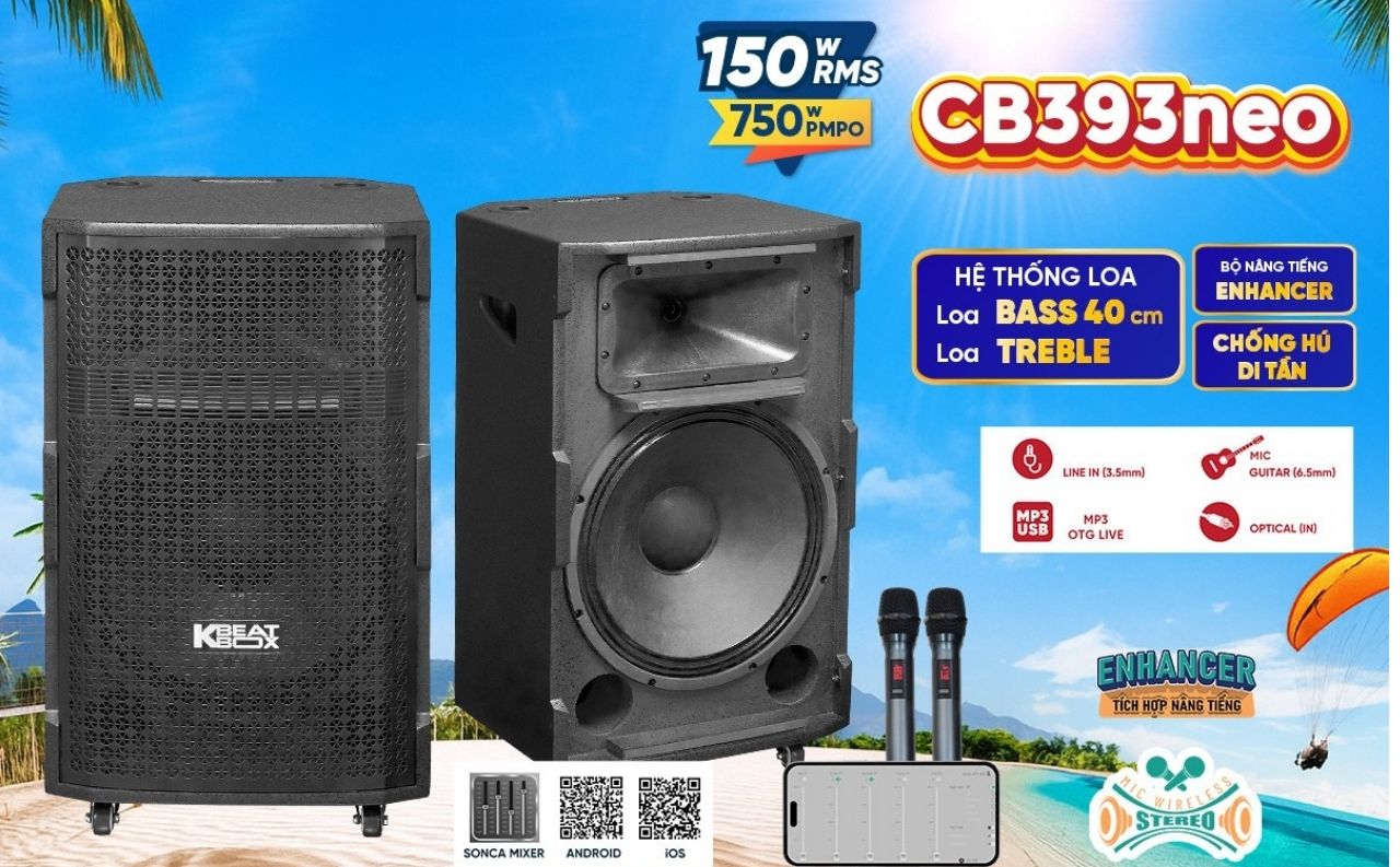 Loa Karaoke di động Acnos CB393Neo ch&iacute;nh h&atilde;ng gi&aacute; rẻ nhất 