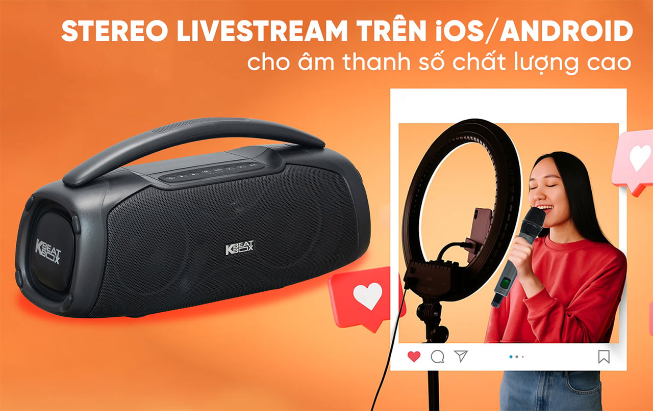 Loa karaoke di động Acnos Chill ch&iacute;nh h&atilde;ng gi&aacute; rẻ nhất 