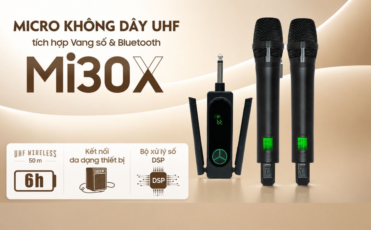 Micro Karaoke Acnos Mi30X ch&iacute;nh h&atilde;ng gi&aacute; rẻ nhất