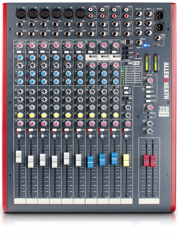 MIXER ALLEN & HEATH ZED 12FX