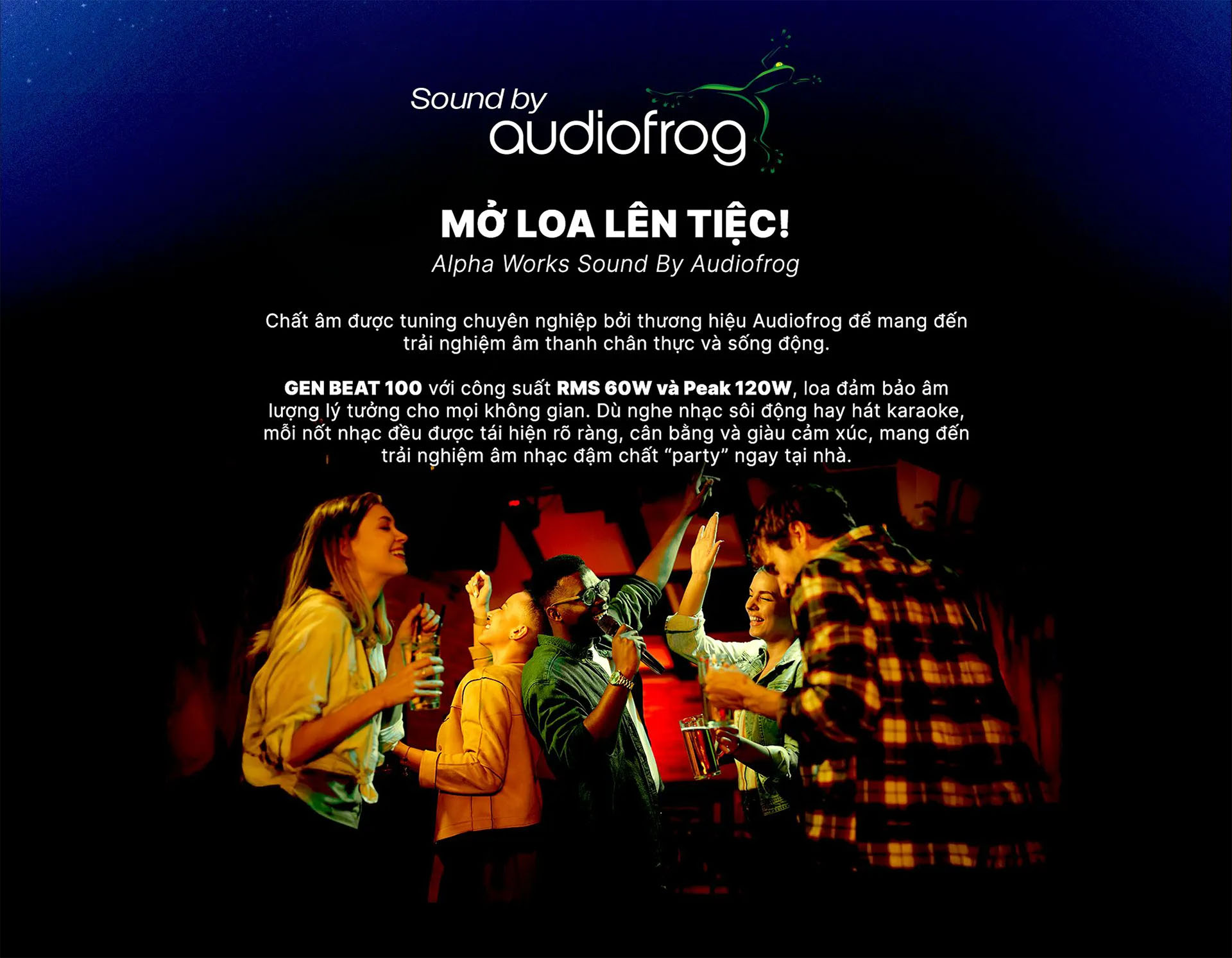 Loa k&eacute;o Karaoke Bluetooth di động Alpha Works GenBeat 100 ch&iacute;nh h&atilde;ng mới nhất gi&aacute; rẻ nhất