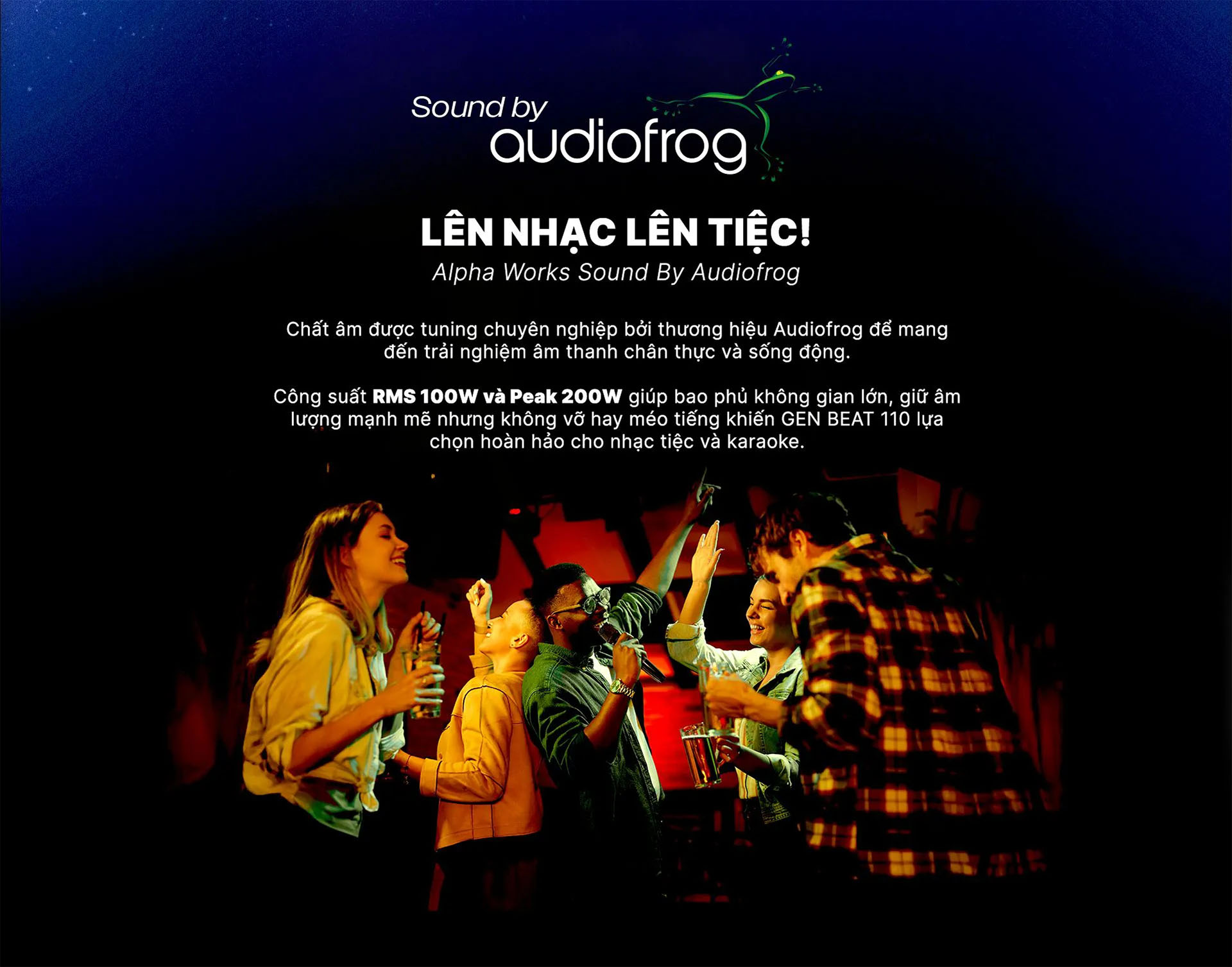 Loa k&eacute;o Karaoke Bluetooth di động Alpha Works GenBeat 110 ch&iacute;nh h&atilde;ng mới nhất gi&aacute; rẻ nhất