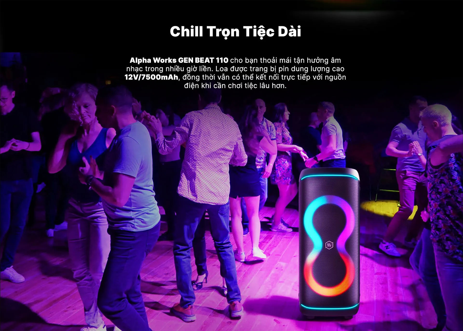 Loa k&eacute;o Karaoke Bluetooth di động Alpha Works GenBeat 110 ch&iacute;nh h&atilde;ng mới nhất gi&aacute; rẻ nhất