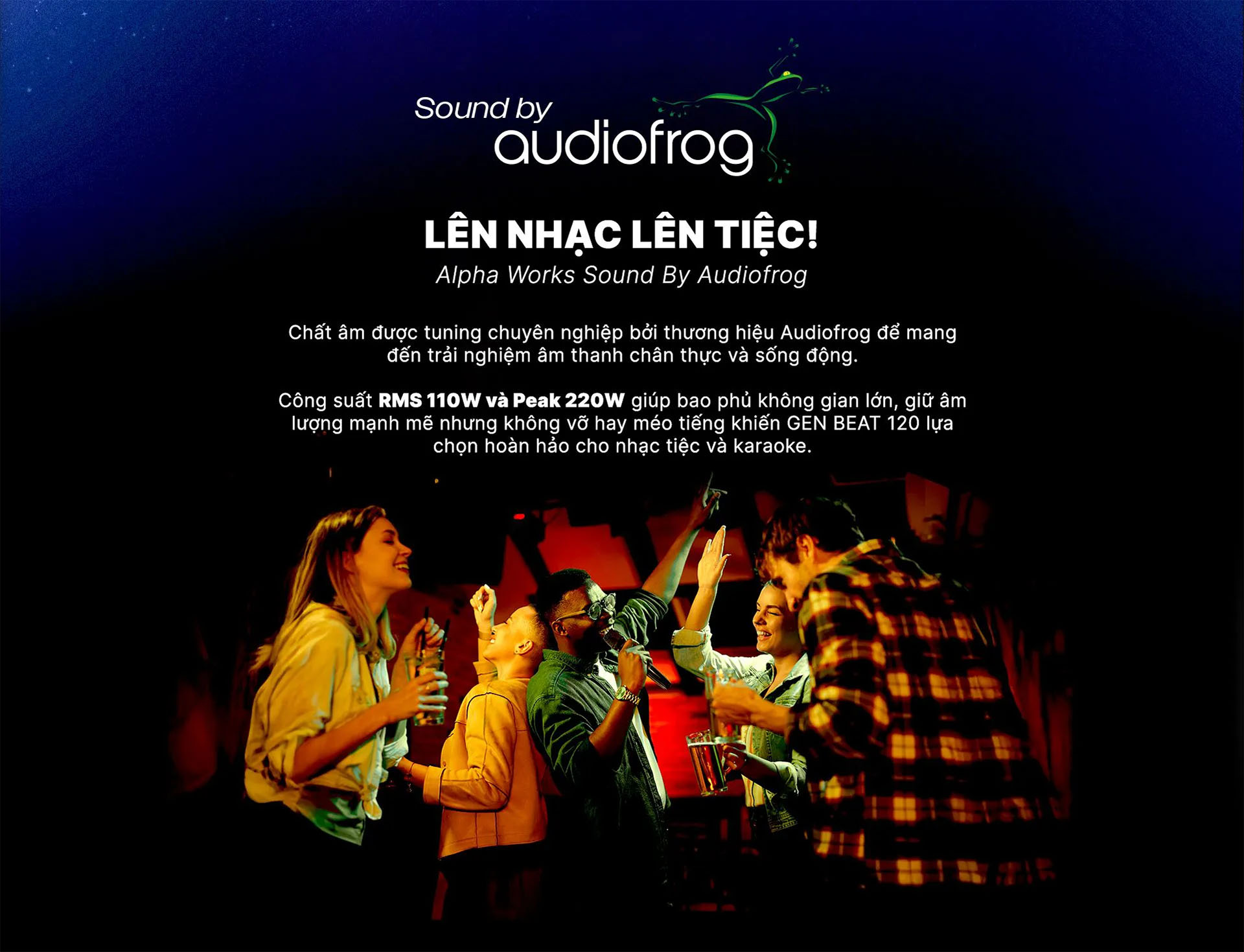 Loa k&eacute;o Karaoke Bluetooth di động Alpha Works GenBeat 120 ch&iacute;nh h&atilde;ng mới nhất gi&aacute; rẻ nhất