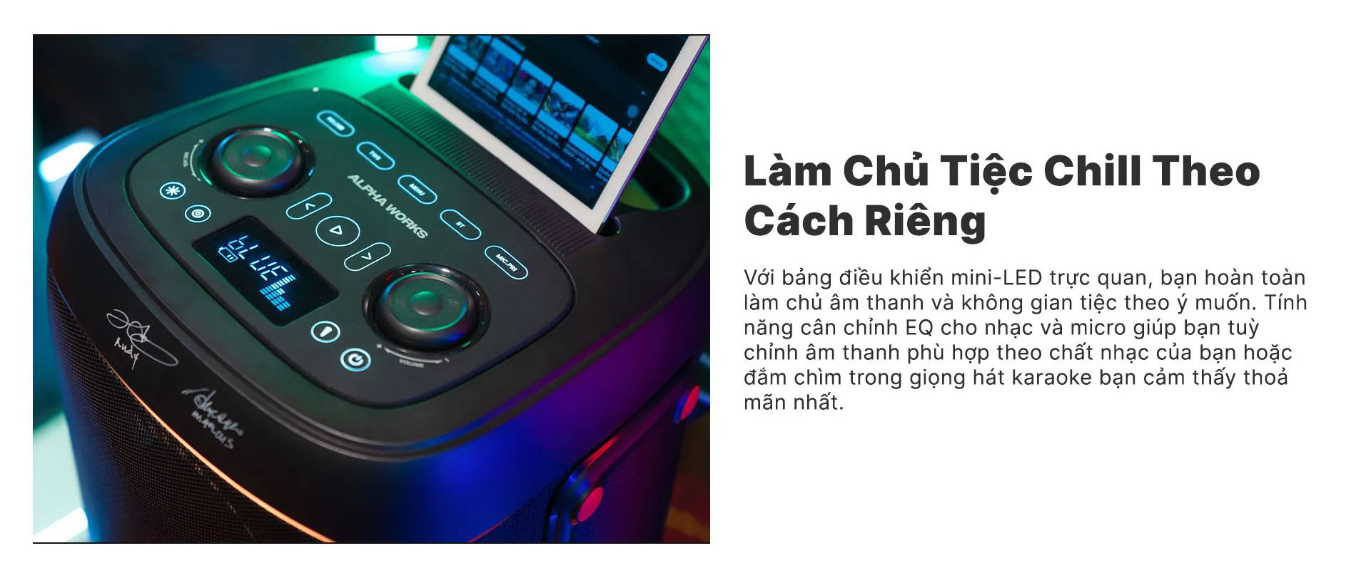 Loa k&eacute;o Karaoke Bluetooth di động Alpha Works GenBeat 120 ch&iacute;nh h&atilde;ng mới nhất gi&aacute; rẻ nhất