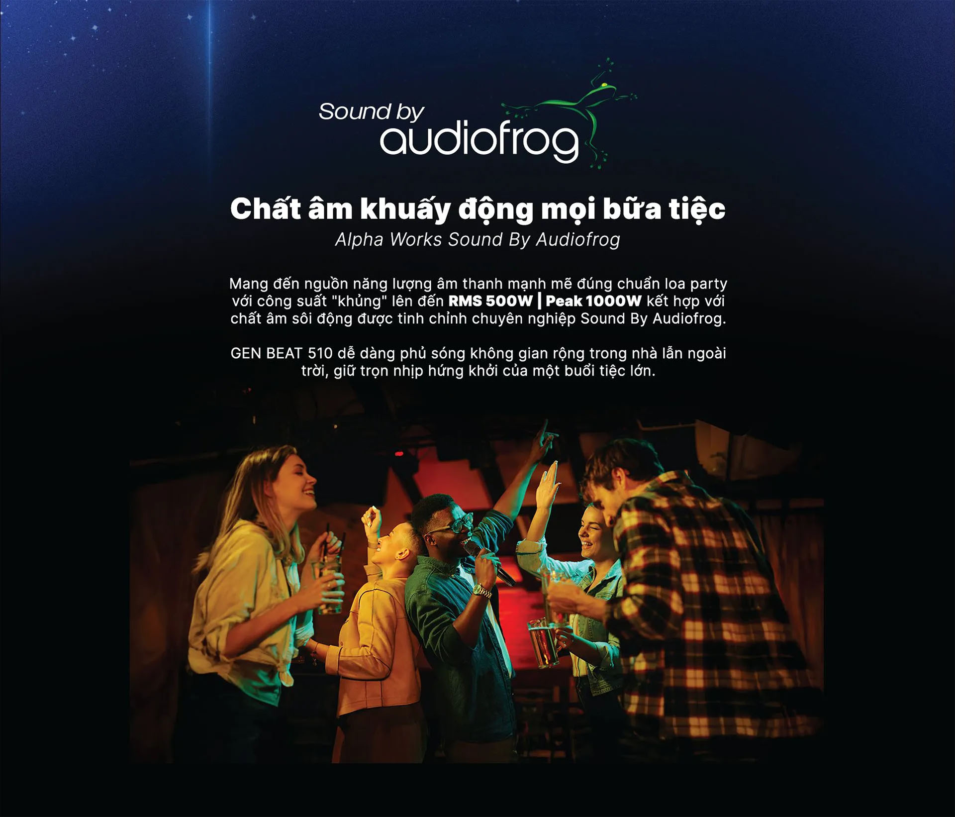 Loa k&eacute;o Karaoke Bluetooth di động Alpha Works GenBeat 510 ch&iacute;nh h&atilde;ng mới nhất gi&aacute; rẻ nhất