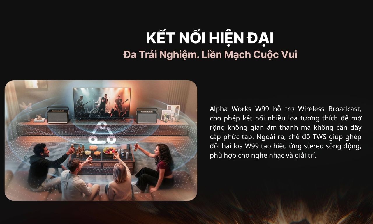 Loa di động Alpha Works W99 ch&iacute;nh h&atilde;ng gi&aacute; tốt