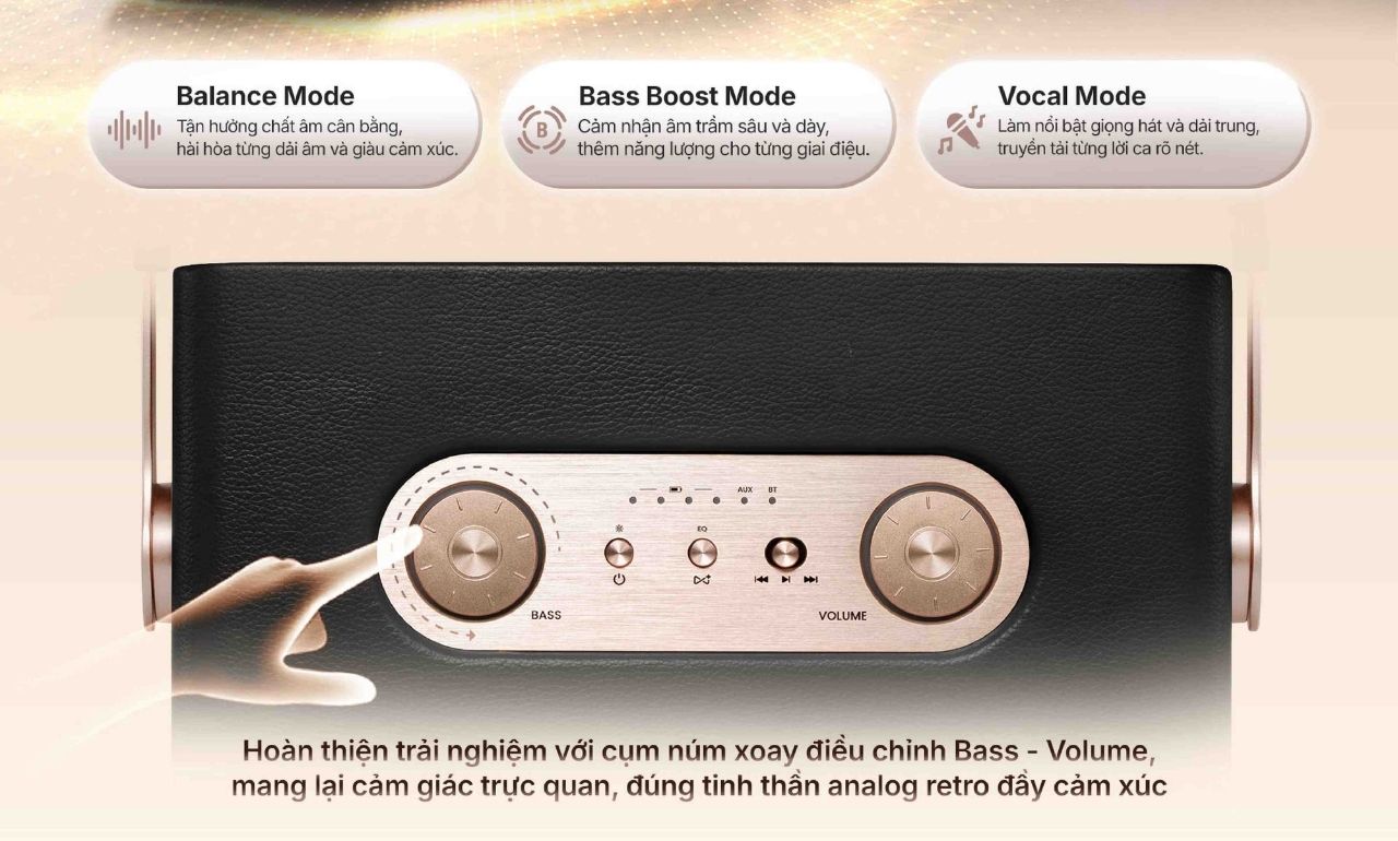 Loa di động Retro Alpha Works W90 ch&iacute;nh h&atilde;ng gi&aacute; tốt
