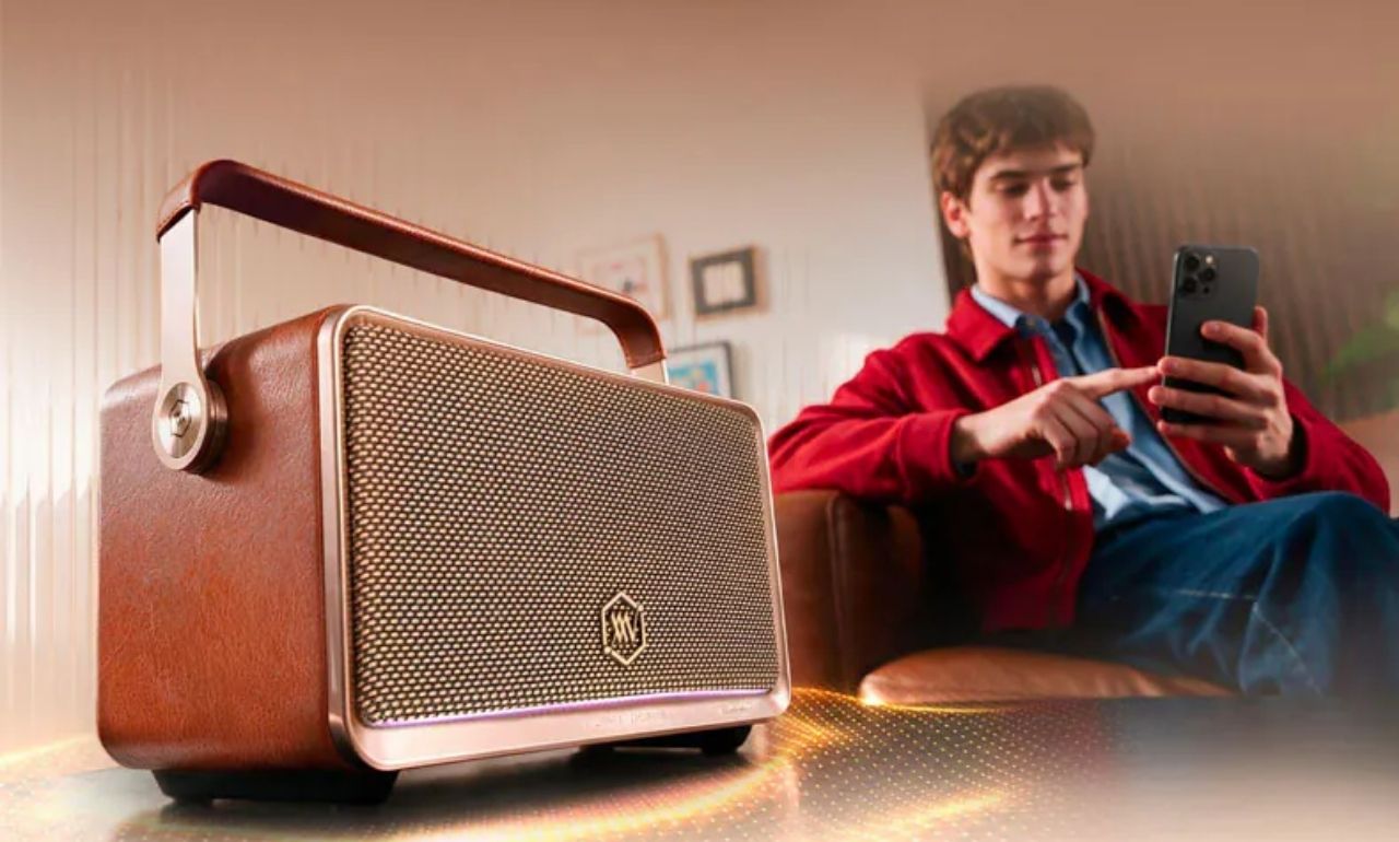 Loa di động Retro Alpha Works W90 ch&iacute;nh h&atilde;ng gi&aacute; tốt