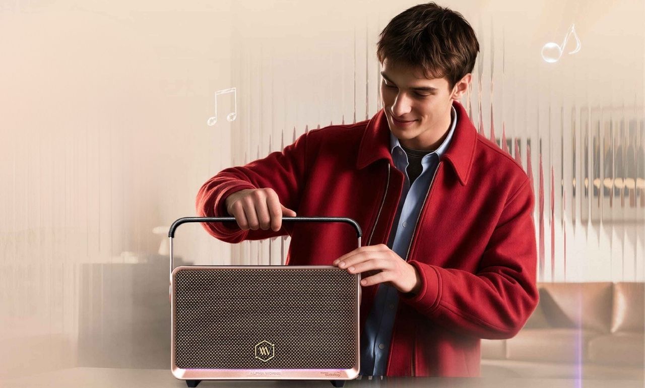 Loa di động Retro Alpha Works W90 ch&iacute;nh h&atilde;ng gi&aacute; tốt