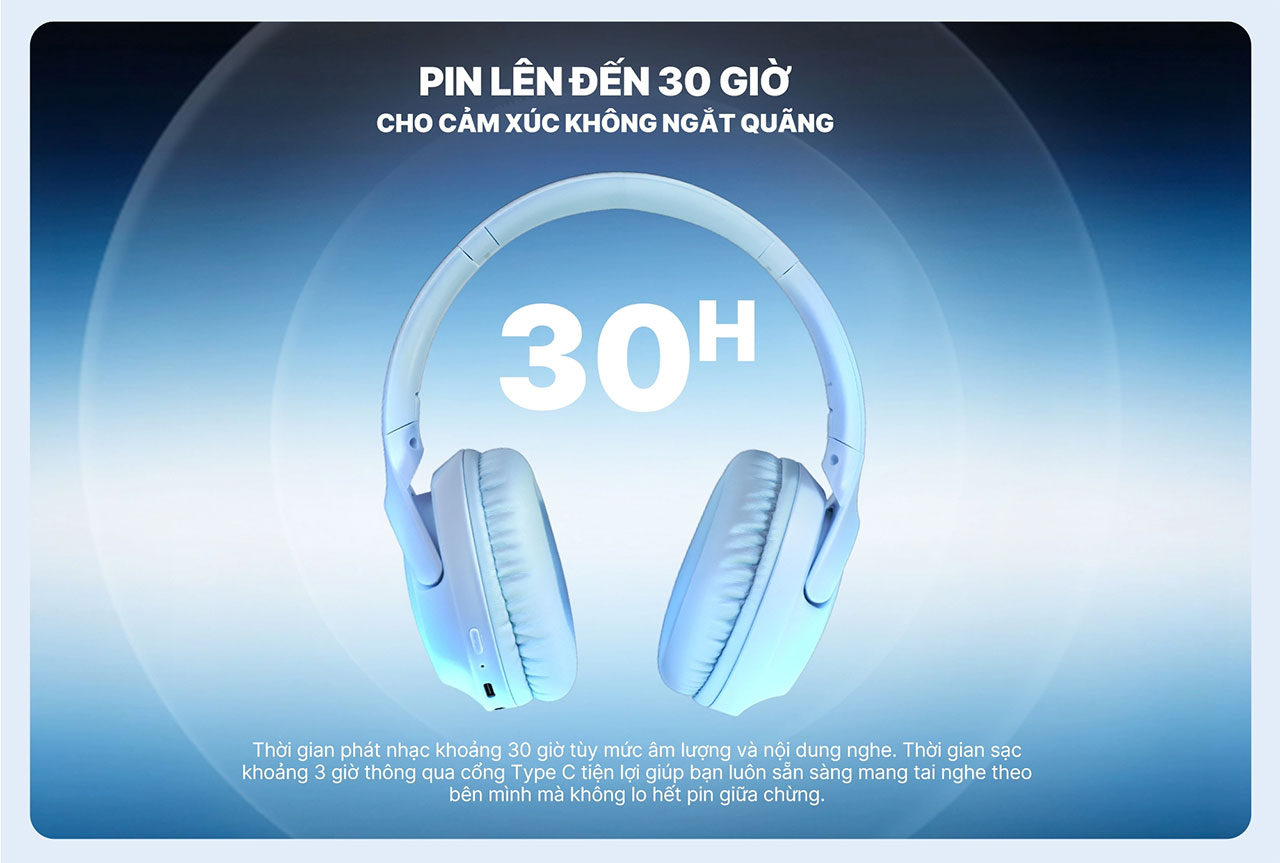 Tai nghe kh&ocirc;ng d&acirc;y chụp tai Alpha Works LITE 500 ch&iacute;nh h&atilde;ng gi&aacute; rẻ nhất