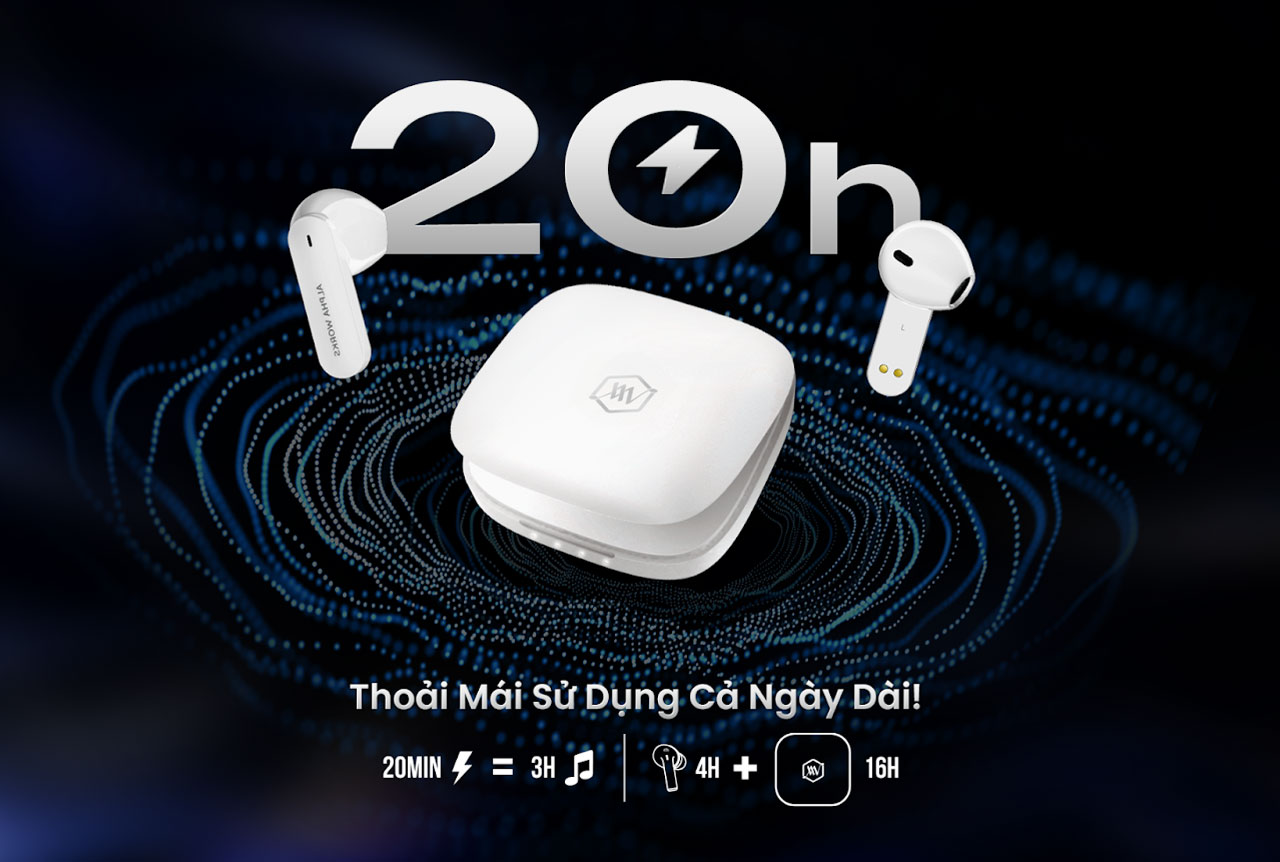 Tai nghe True Wireless Alpha Works CURVE 100 ch&iacute;nh h&atilde;ng gi&aacute; rẻ nhất