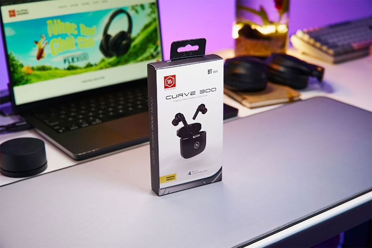Tai nghe True Wireless Alpha Works Curve 300 ch&iacute;nh h&atilde;ng gi&aacute; rẻ nh&acirc;t