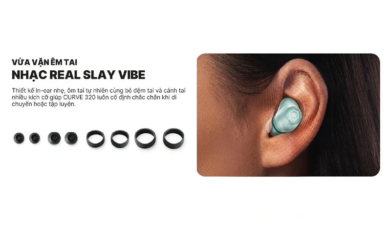 Tai nghe True Wireless Alpha Works Curve 320 ch&iacute;nh h&atilde;ng gi&aacute; rẻ nhất