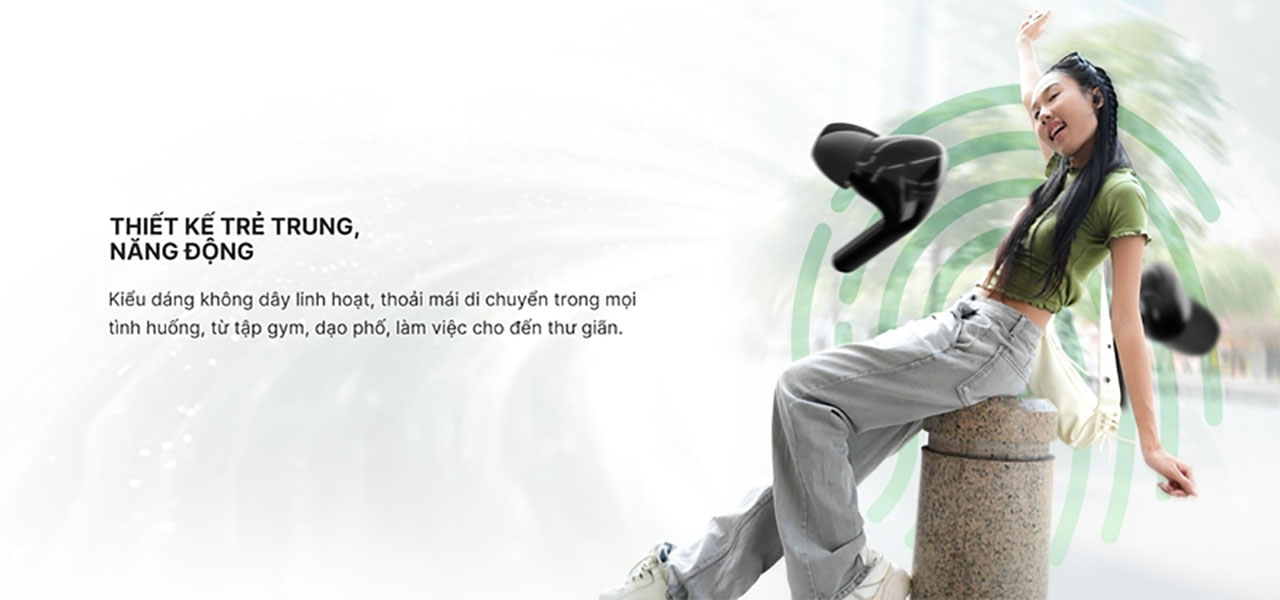 Tai nghe True Wireless Alpha Works Flex 100 ch&iacute;nh h&atilde;ng gi&aacute; rẻ nhất