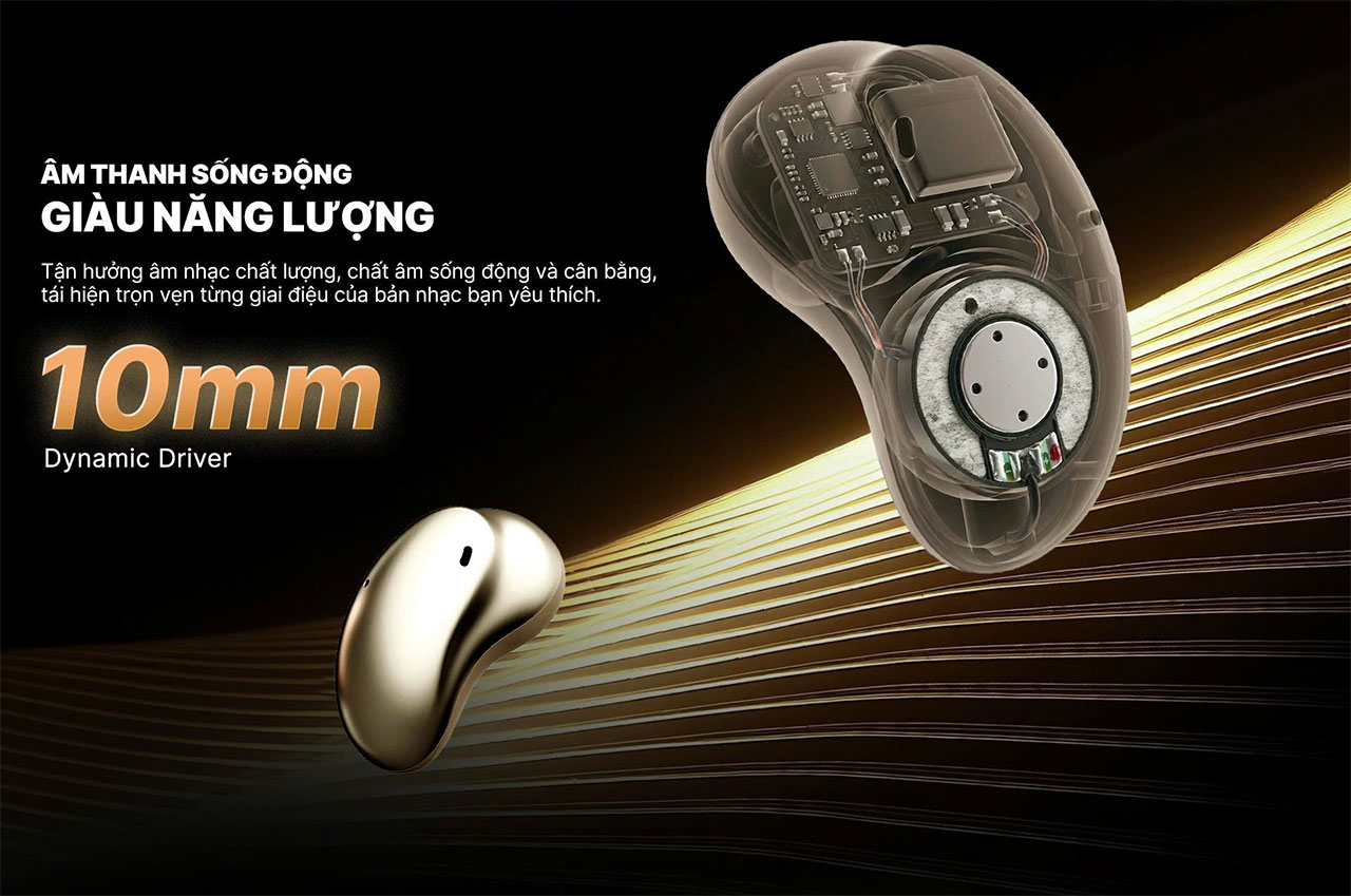 Tai Nghe True Wireless Semi-in-ear Alpha Works BEAN 300 ch&iacute;nh h&atilde;ng gi&aacute; rẻ