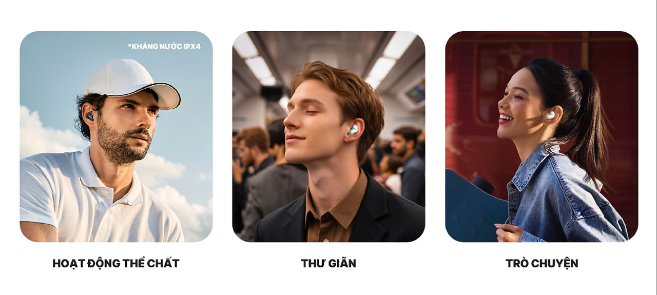 Tai Nghe True Wireless Semi-in-ear Alpha Works BEAN 300 ch&iacute;nh h&atilde;ng gi&aacute; rẻ