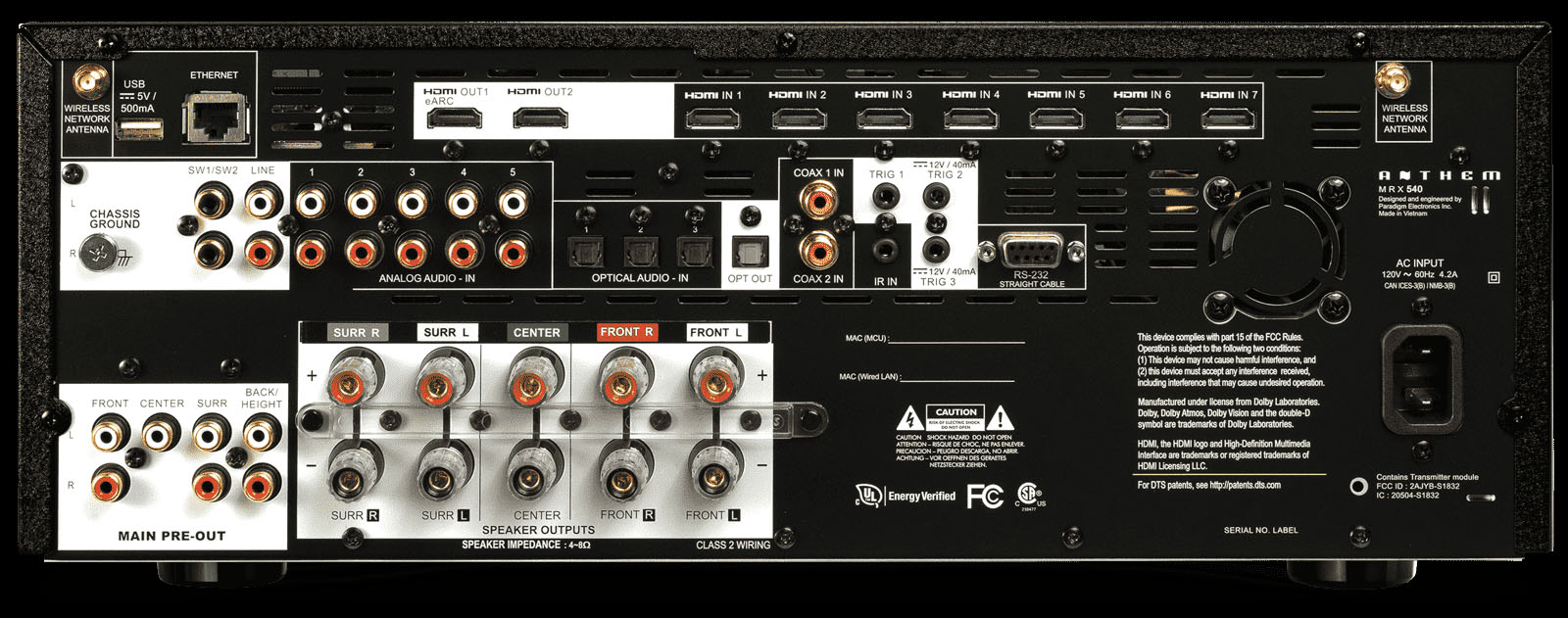 RECEIVER ANTHEM MRX 540