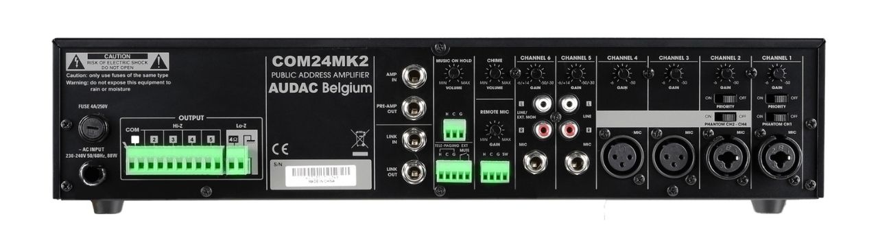 Amply c&ocirc;ng suất Audac COM24MK2 ch&iacute;nh h&atilde;ng gi&aacute; rẻ