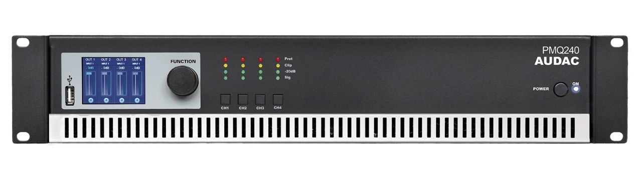 Amply c&ocirc;ng suất Audac PMQ240 ch&iacute;nh h&atilde;ng gi&aacute; rẻ