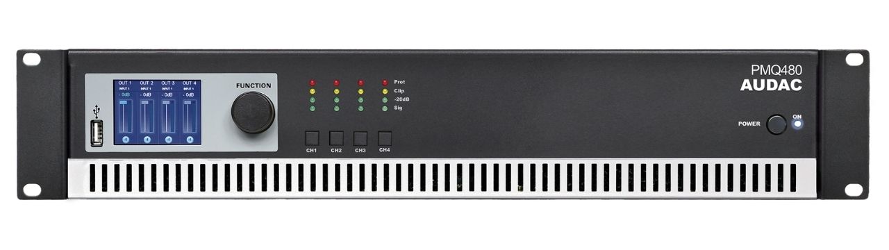 Amply c&ocirc;ng suất Audac PMQ480 ch&iacute;nh h&atilde;ng gi&aacute; rẻ