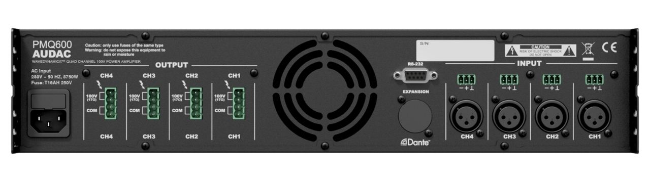 Amply c&ocirc;ng suất Audac PMQ600 ch&iacute;nh h&atilde;ng gi&aacute; rẻ