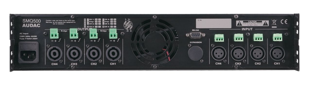 Amply c&ocirc;ng suất Audac SMQ500 ch&iacute;nh h&atilde;ng gi&aacute; rẻ
