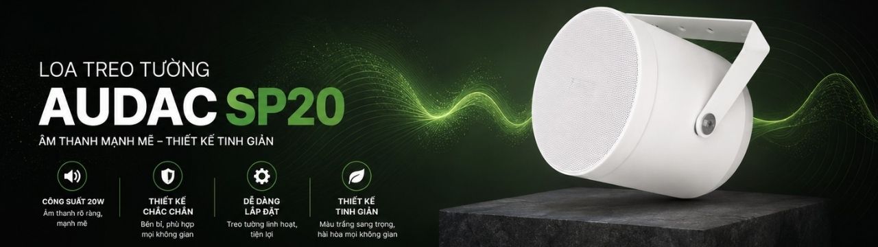 Loa treo tường Audac SP20 ch&iacute;nh h&atilde;ng gi&aacute; rẻ