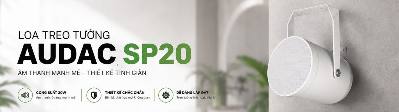 Loa treo tường Audac SP20 ch&iacute;nh h&atilde;ng gi&aacute; rẻ