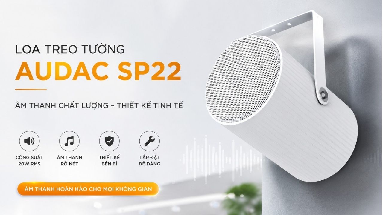 Loa treo tường Audac SP22 ch&iacute;nh h&atilde;ng gi&aacute; rẻ