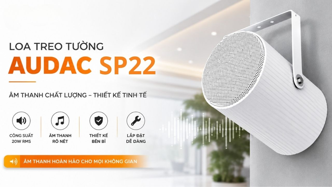 Loa treo tường Audac SP22 ch&iacute;nh h&atilde;ng gi&aacute; rẻ