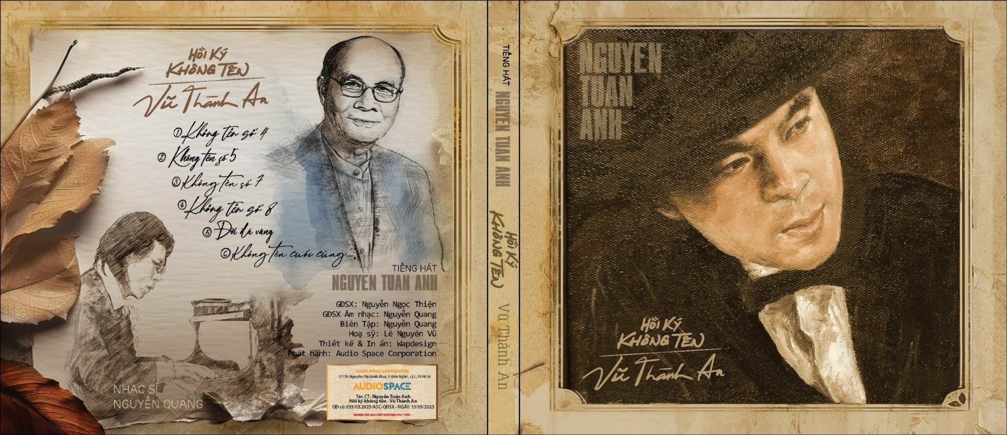 ĐĨA CD HỒI KÝ KHÔNG TÊN - VŨ THÀNH ANH - TUẤN ANH