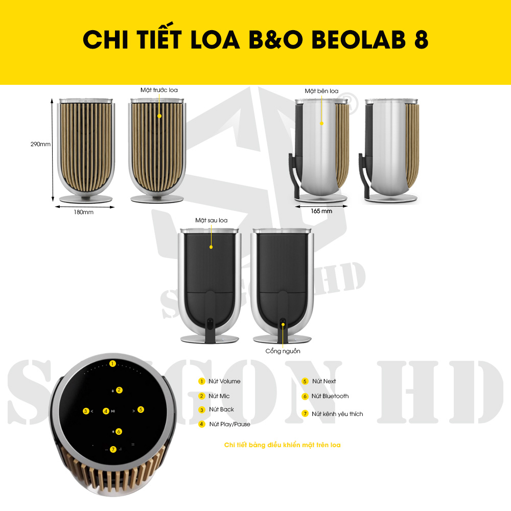 CHI TIẾT THÔNG TIN LOA B&O BEOLAB 8