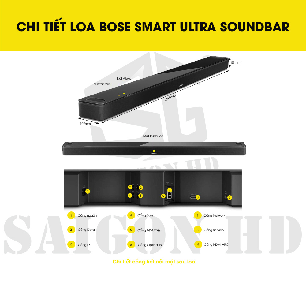 CHI TIẾT THÔNG TIN LOA BOSE SMART ULTRA SOUNDBAR