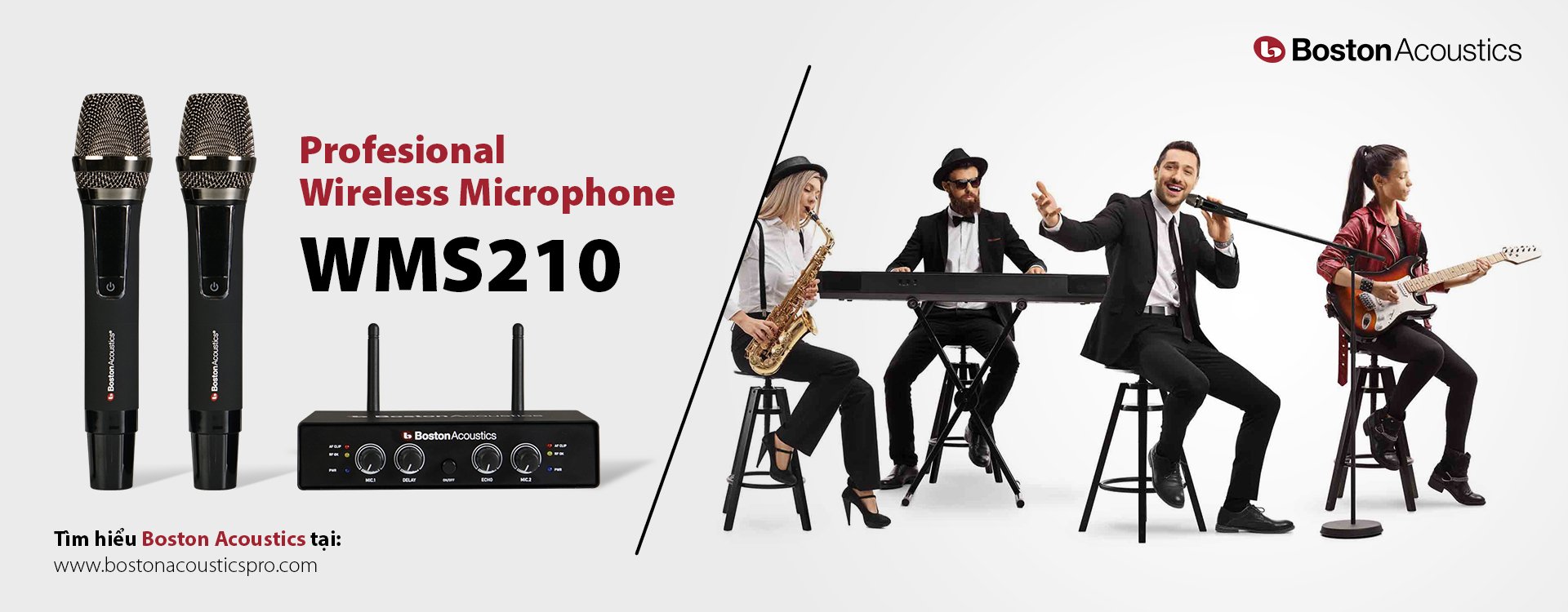 BỘ MICRO KHÔNG DÂY BOSTON ACOUSTICS WMS210