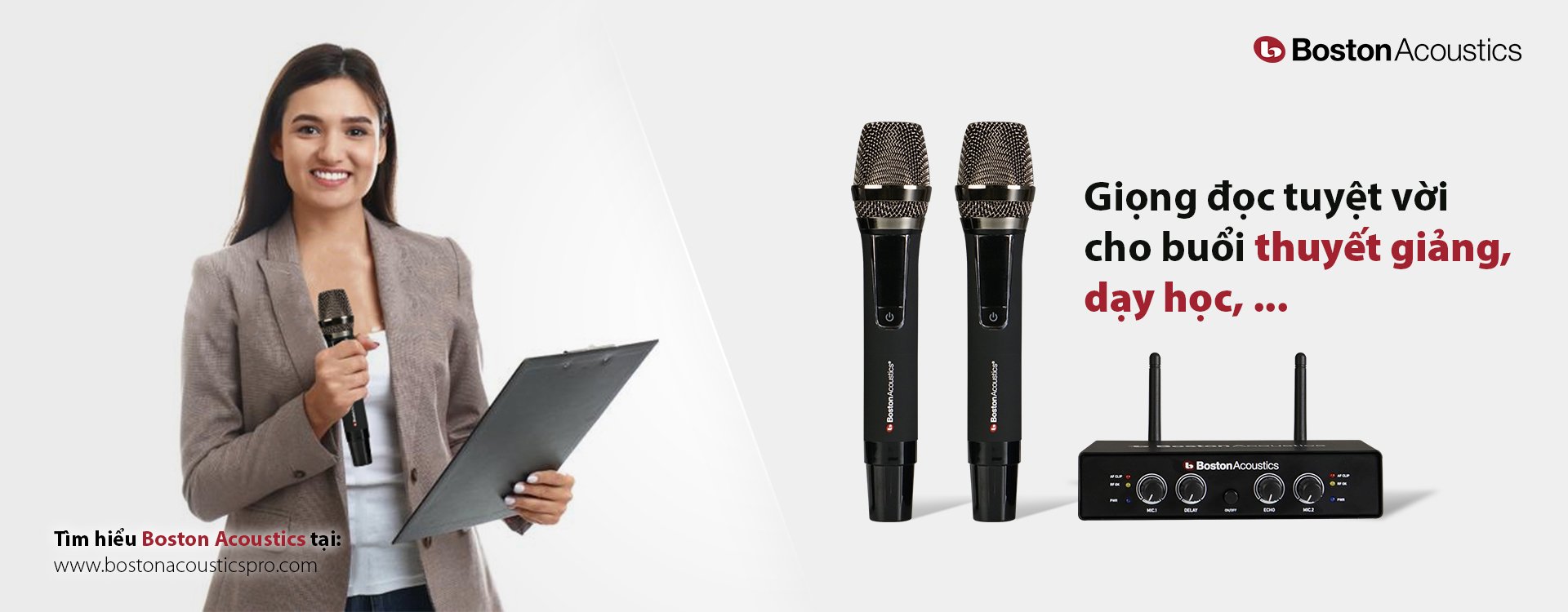 BỘ MICRO KHÔNG DÂY BOSTON ACOUSTICS WMS210