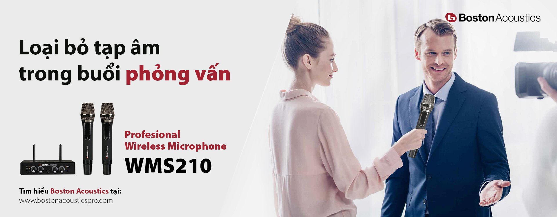 BỘ MICRO KHÔNG DÂY BOSTON ACOUSTICS WMS210