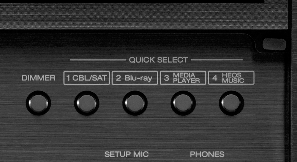 Quick Select cho phép bạn chọn nhanh các cài đặt âm thanh ưa thích cho từng nguồn