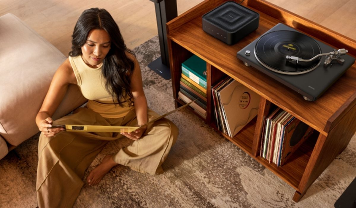 Đầu đĩa than Denon DP-500BT ch&iacute;nh h&atilde;ng gi&aacute; rẻ 