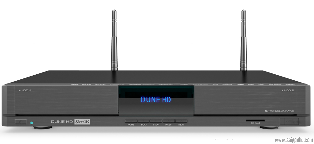 Mặt trước đầu phát Dune HD Duo 4K