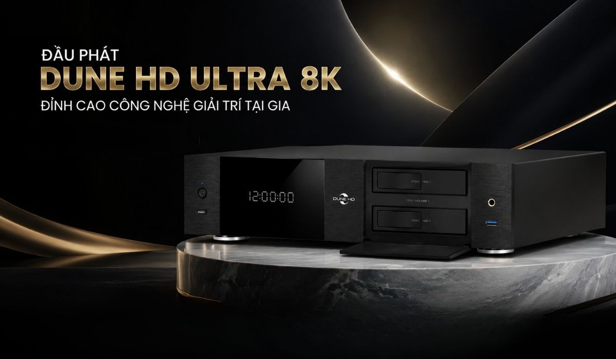 Đầu ph&aacute;t Dune HD Ultra 8K ch&iacute;nh h&atilde;ng gi&aacute; rẻ