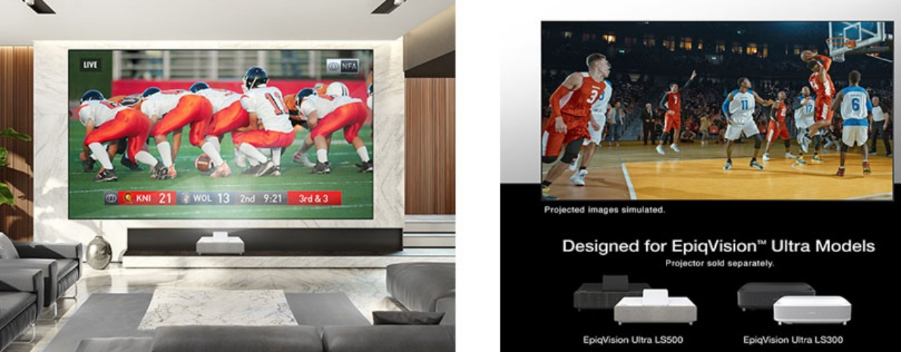 M&agrave;n chiếu quang học 100inch Epson SilverFlex Ultra ALR ELPSC35 ch&iacute;nh h&atilde;ng gi&aacute; tốt