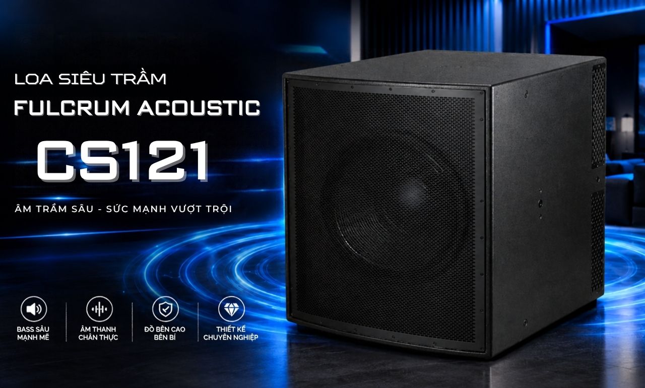 Loa si&ecirc;u trầm Fulcrum Acoustic CS121 ch&iacute;nh h&atilde;ng gi&aacute; tốt