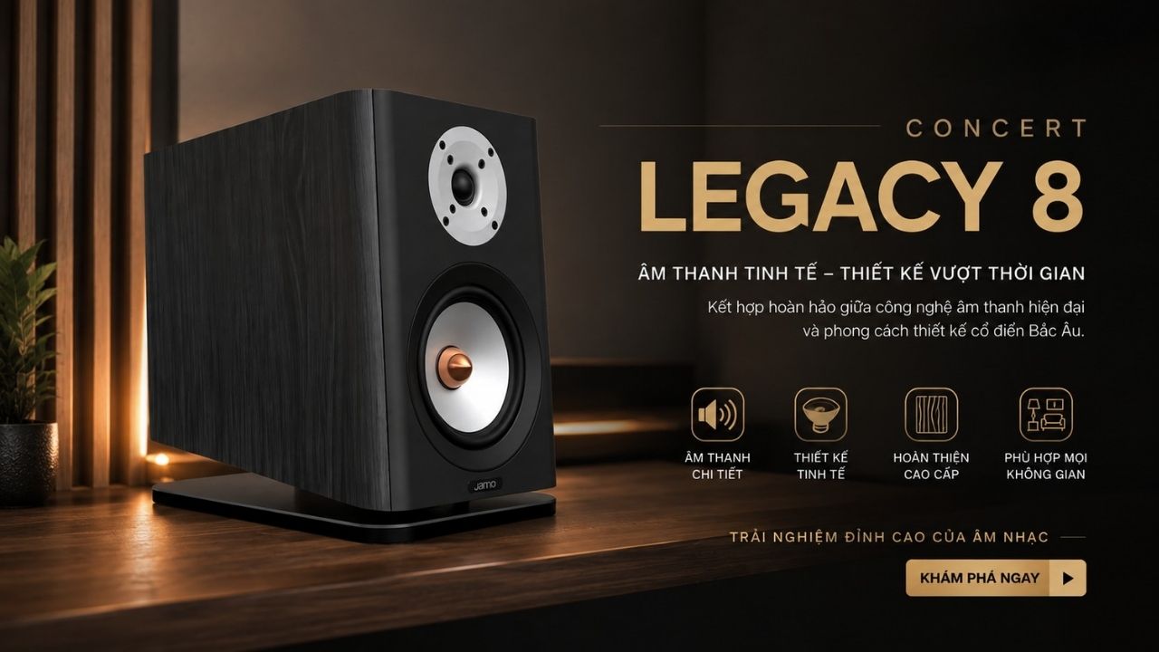 Loa bookshelf Jamo Concert Legacy 8 ch&iacute;nh h&atilde;ng gi&aacute; rẻ