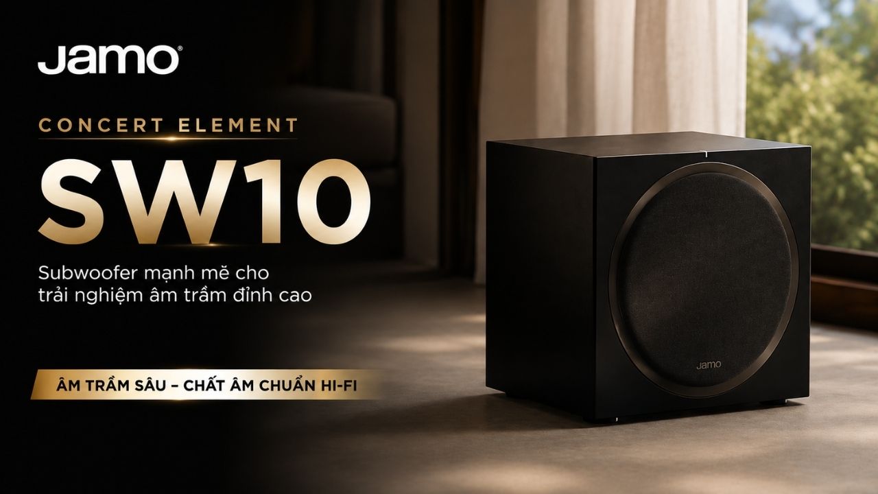 Loa subwoofer Jamo Concert Element SW10 ch&iacute;nh h&atilde;ng gi&aacute; rẻ