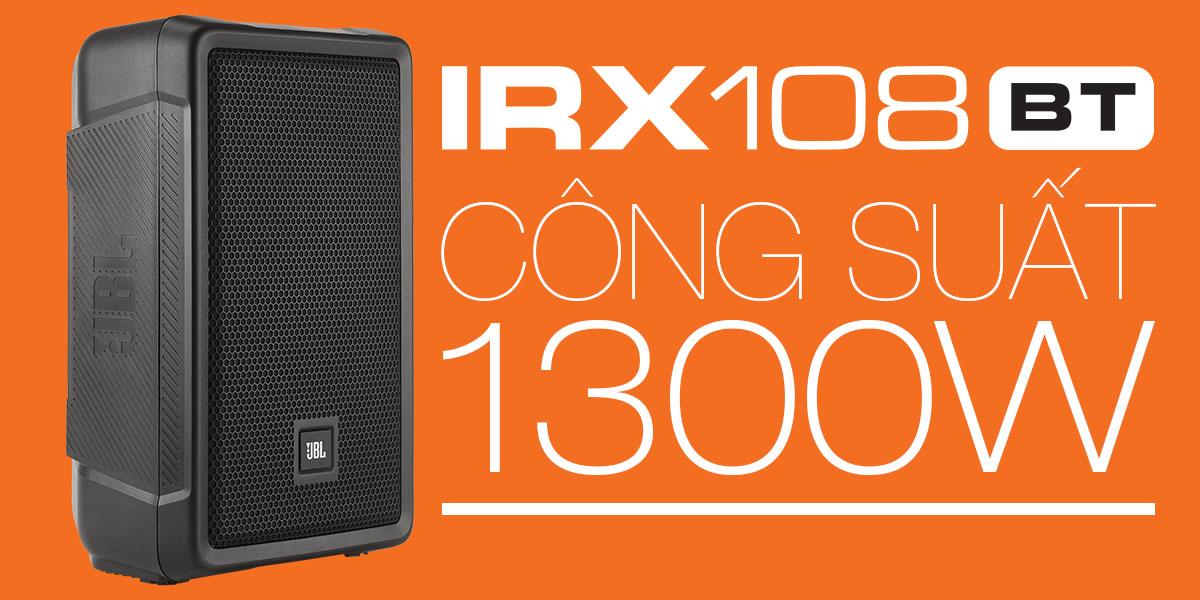 Công suất 1300W trên JBL IRX180BT